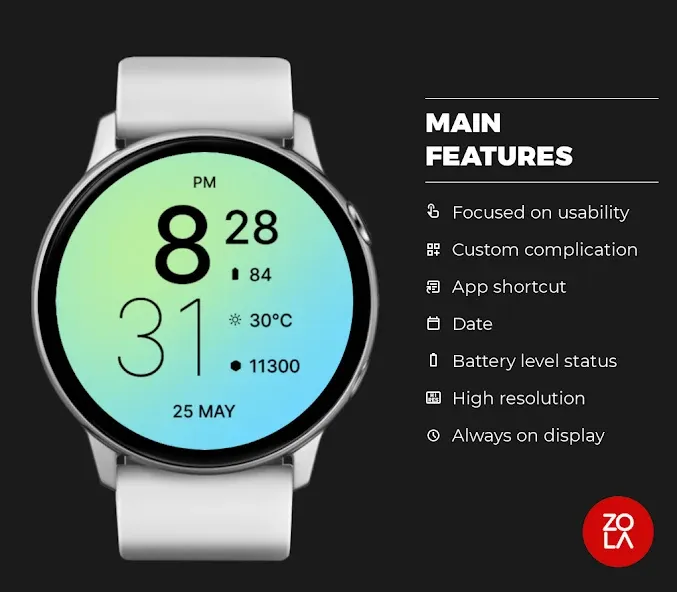 Simply Daylight Watch Face screenshot 2