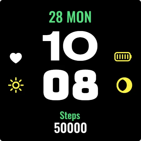 Simple Icons Watch Face screenshot 12
