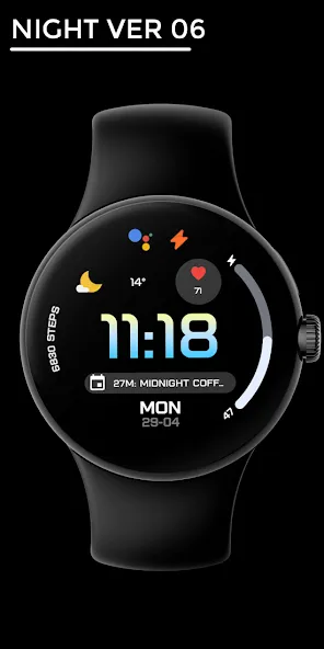 Night ver 06 - watch face screenshot 1