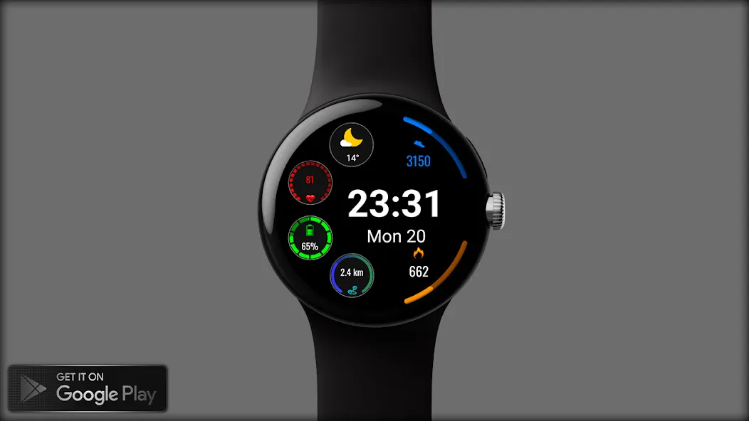 Digital Muran Watch Face screenshot 1
