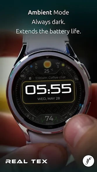 RealTex Premium Watch Face screenshot 4
