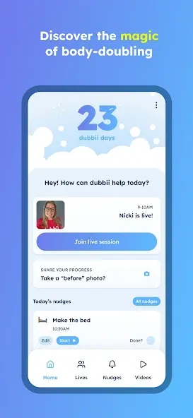 dubbii: the body doubling app screenshot 3