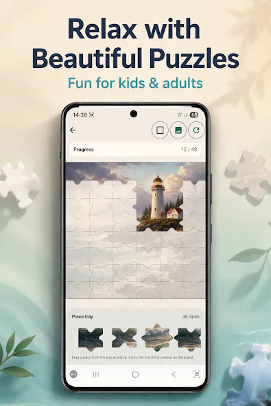 Pure Jigsaw Puzzle – ad-free screenshot 1
