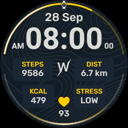 Topo Trail Watch Face screenshot 11