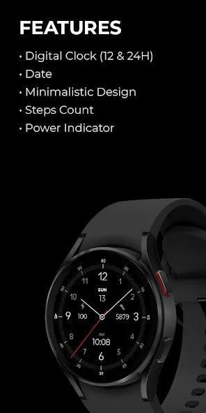 Regarder Minimal 64 Watch Face screenshot 2