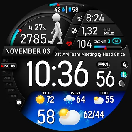 PER23 Digital Watch Face screenshot 41