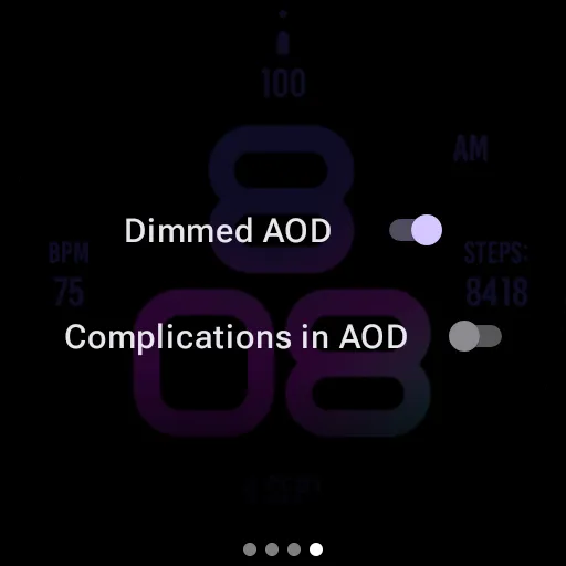 Stylish Purple Watch Face screenshot 10