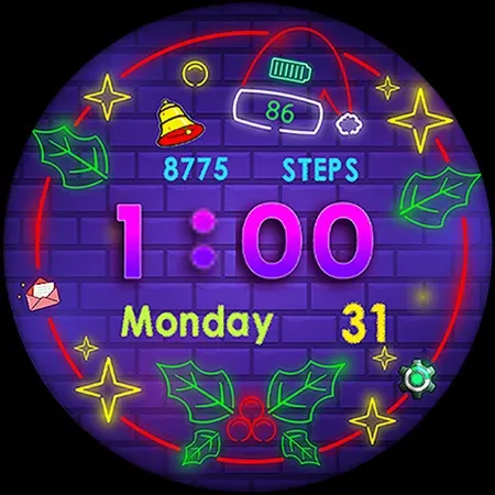 Pars Christmas Watch Face screenshot 20