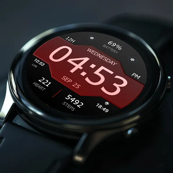 Key WF43 Digital Watch Face screenshot 6