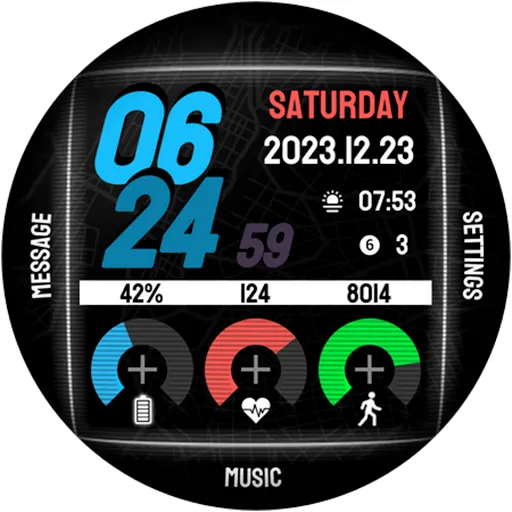Sport - Digital Watch Face NY screenshot 15