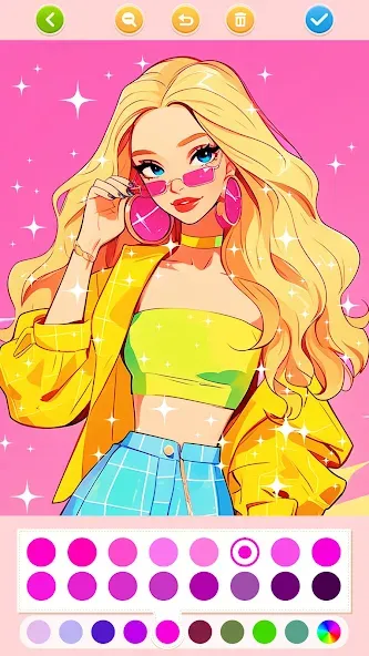 Jogos de pintar:boneca meninas screenshot 3