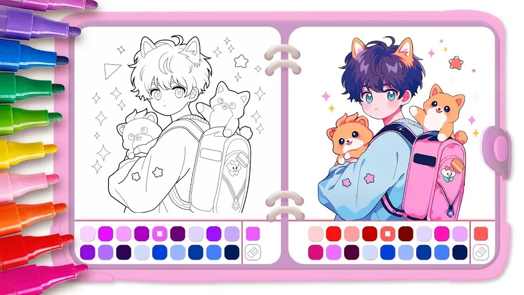 Cute Drawing : Anime Color Fan screenshot 1