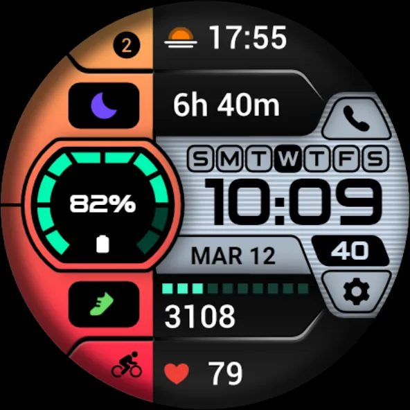PRADO 89 Digital Watch Face screenshot 8