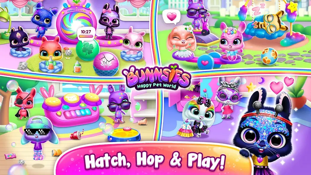 Bunnsies - Happy Pet World screenshot 3