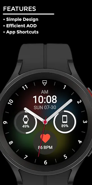 Nighty Hybrid 02 - watch face screenshot 2