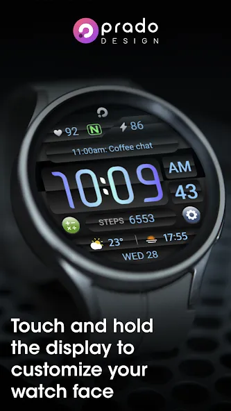 PRADO 61 Digital Watch Face screenshot 3