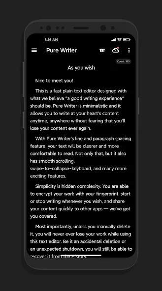 Pure Writer - 편집자, - 쓰기, 메모 screenshot 6