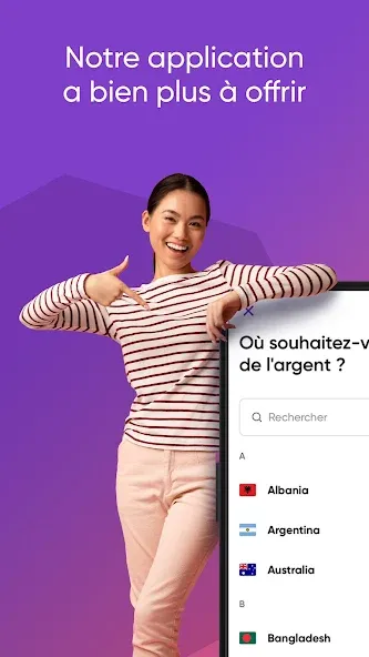 WorldRemit Transfert d’Argent screenshot 1