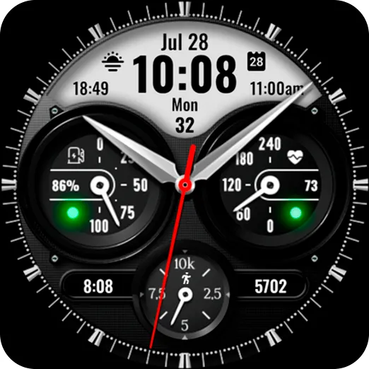 PT12 Hybrid Watch Face screenshot 30