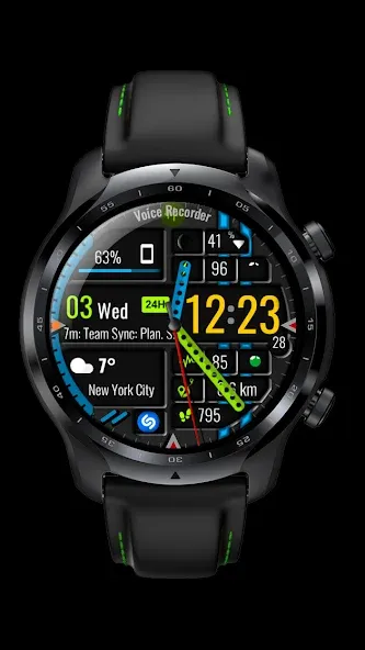 Digital Watch Face CUE105 screenshot 5