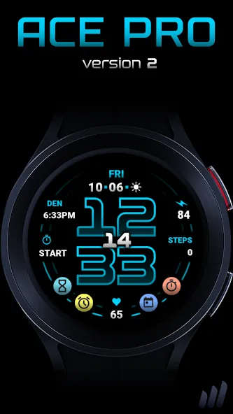NW Ace Pro V2 Watch Face screenshot 1