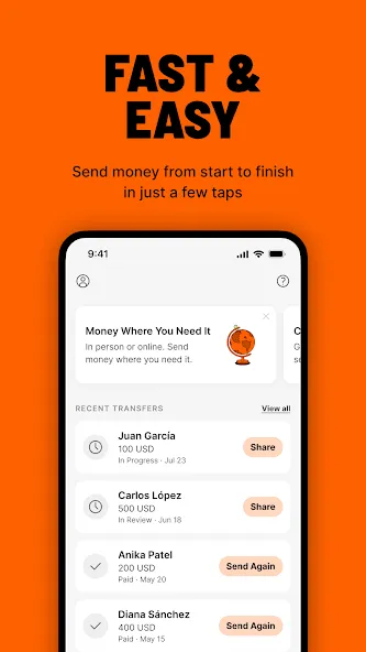 Ria Money Transfer screenshot 2