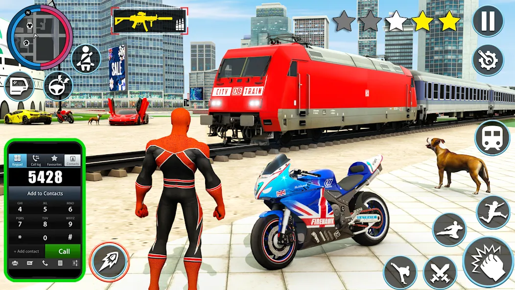 Spider Game Mafia Rope Hero 3D screenshot 4