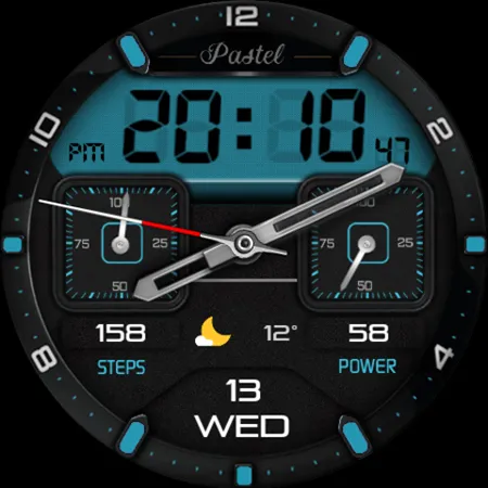 Hybrid Pastel Watch Face screenshot 37
