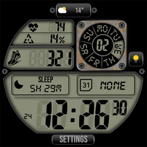 Digital Watch Face MB401 screenshot 19