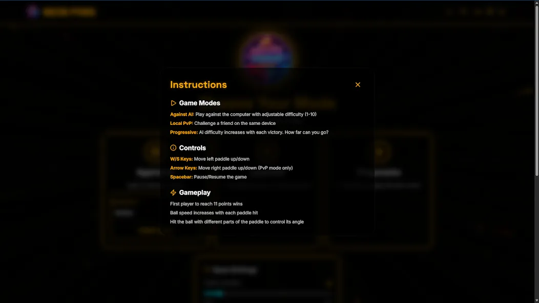 Neon Pong Master Offline Play screenshot 29