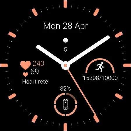 Clear Digits Watch Face screenshot 11