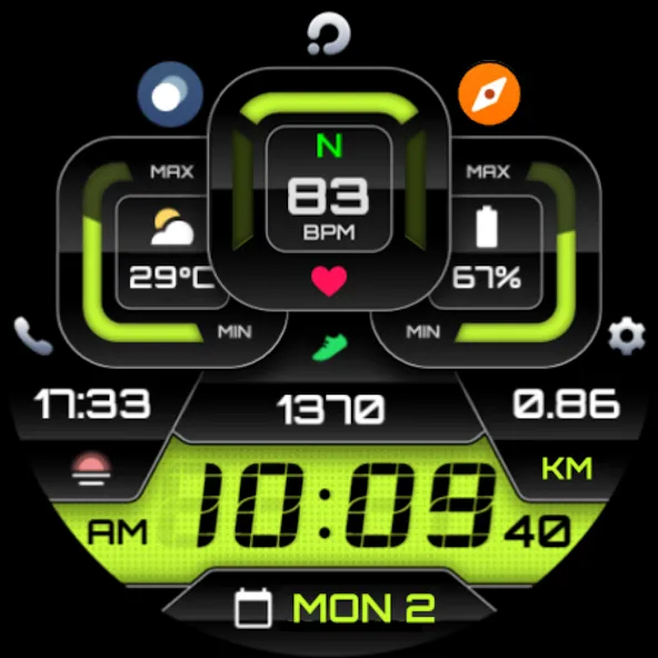 PRADO X81 Digital Watch Face screenshot 11