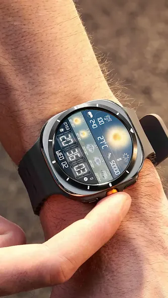 N-SPORT756 Weather DigitalFace screenshot 1