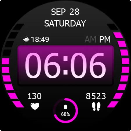 Key WF47 Digital Watch Face screenshot 27