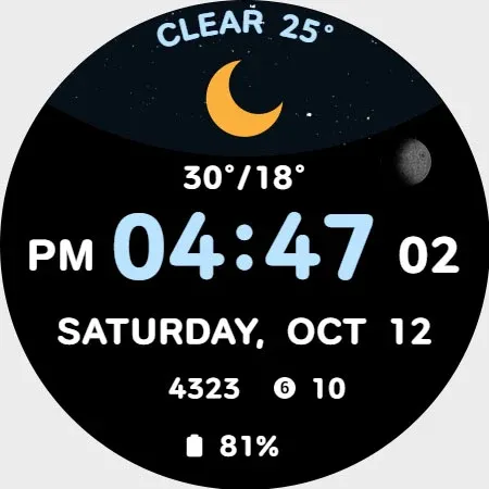 AWD CUTE S watch face screenshot 18