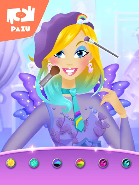 Makeup girls unicorn dress up screenshot 10