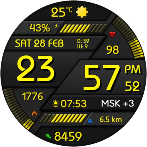 Digital Minimal Watch Face screenshot 20