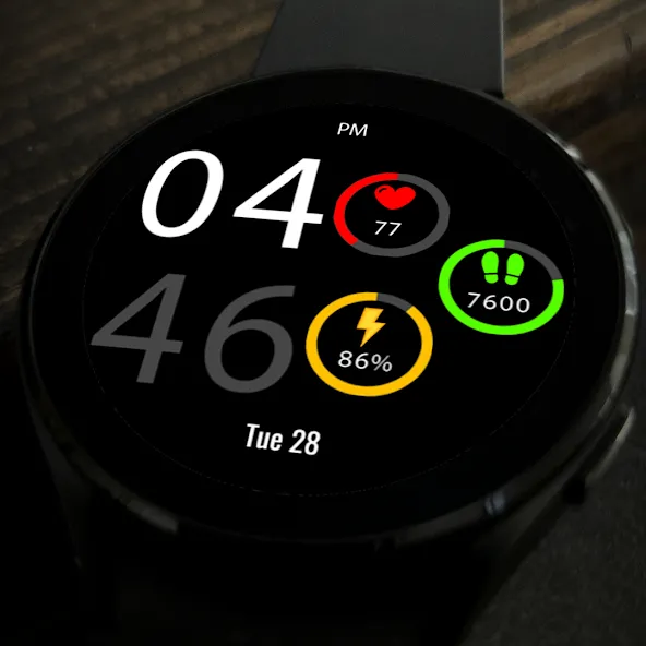 Key043 Digital Watch Face screenshot 6