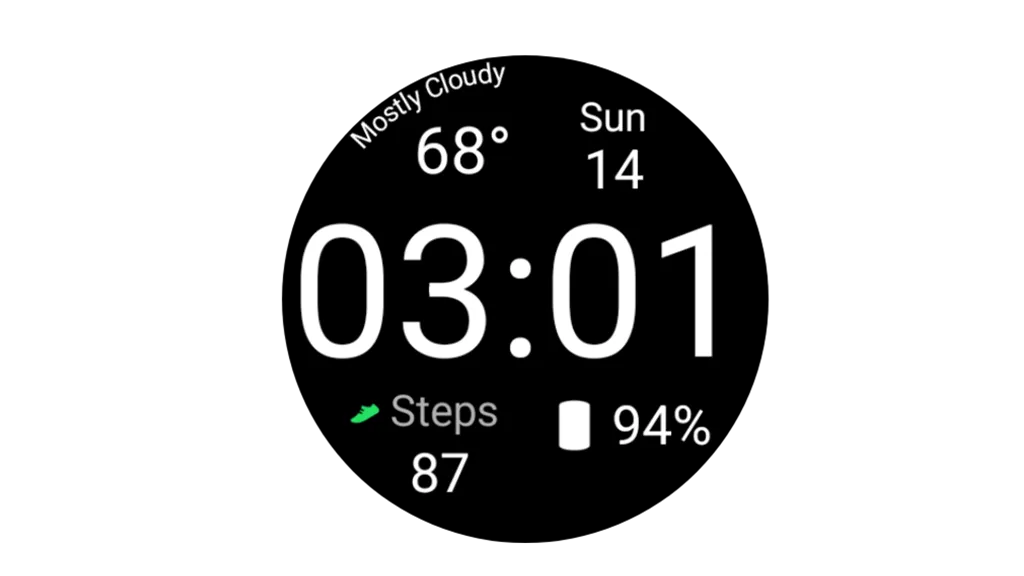 Digi Time Watchface screenshot 1