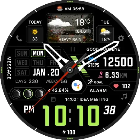 SamWatch AD Neon Weather screenshot 38