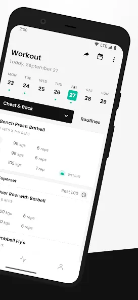FitHero - Gym Workout Tracker screenshot 2