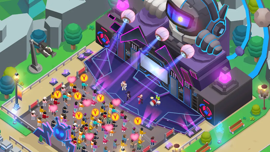 Idle Music Star Tycoon Games screenshot 1