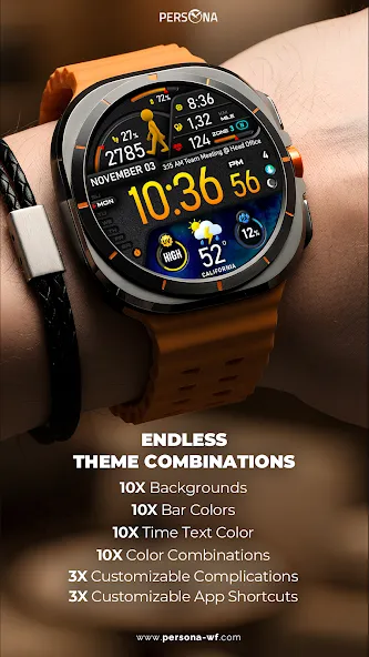 PER23 Platinum Watch Face screenshot 3