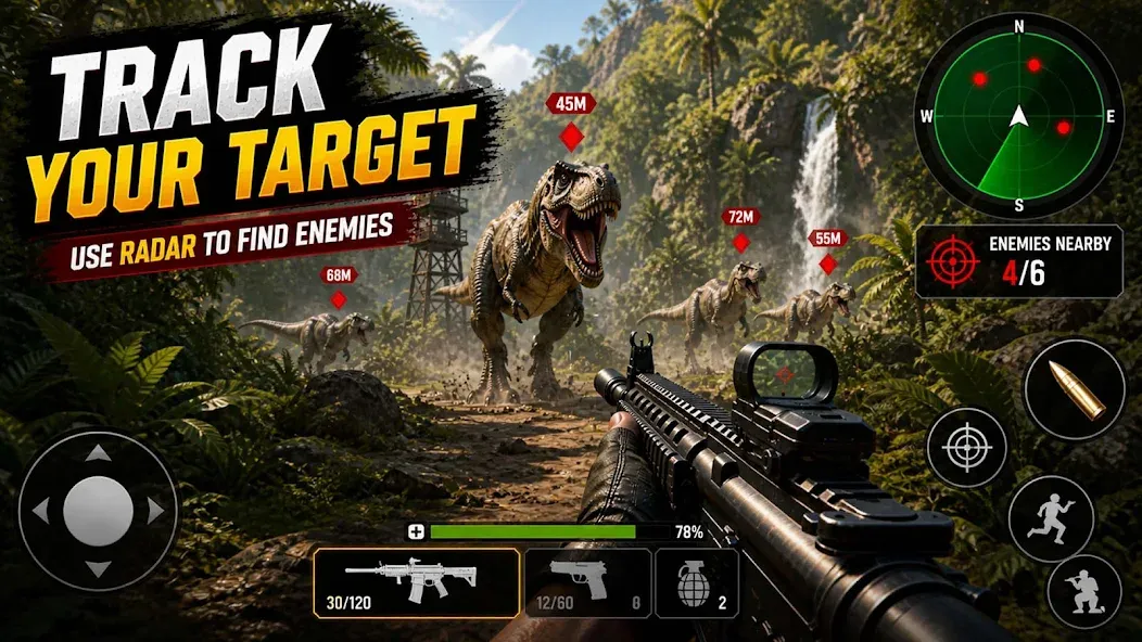 Cazador Dino: FPS Disparos screenshot 6