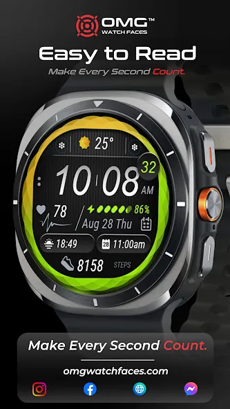Colorful Watch Face - OMG 22 screenshot 5