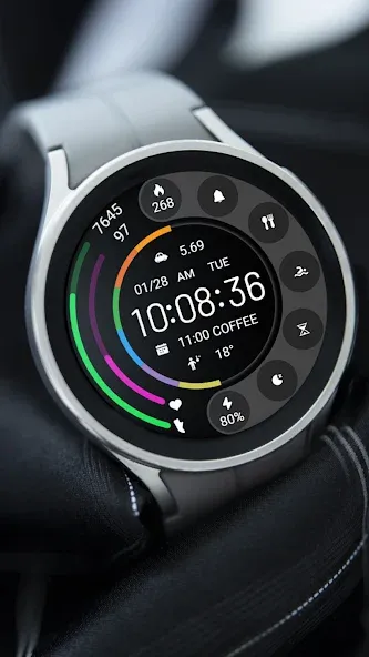 ZKin Watch Face Grey Color screenshot 4
