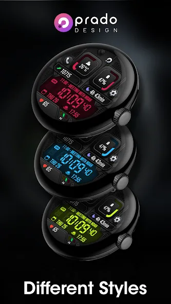 PRADO X105 Digital Watch Face screenshot 5