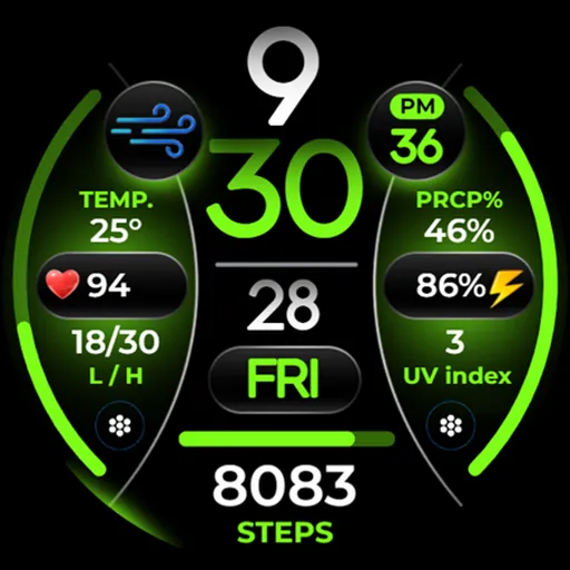 OMG 346 Weather Fitness Watch screenshot 28