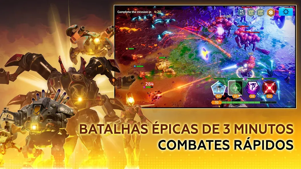 Mech vs Aliens: RPG de Robôs screenshot 1