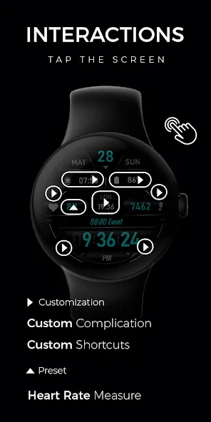 Digital Watch Face - RE03 screenshot 4